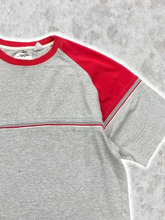 2000's Distressed Raglan Style Point Zero T-Shirt - Picture 2 of 5